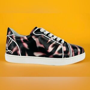 Christian Louboutin Fun Vieira Orlato Flat Metallic Pink Women Sneakers EU 39